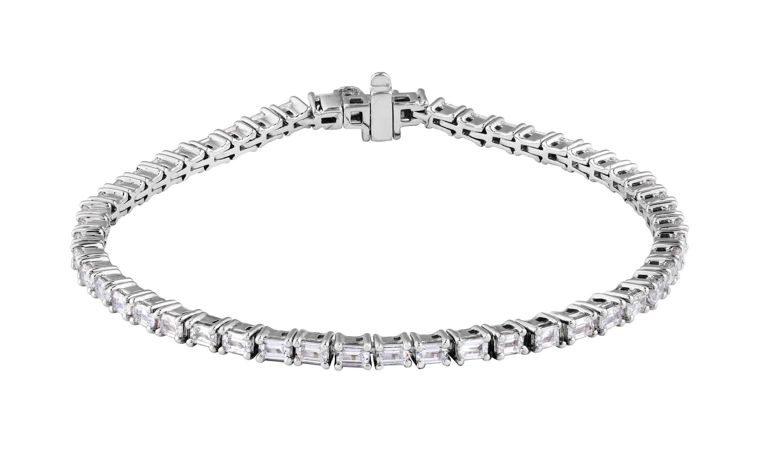 14K Rose 5 CTW Lab-Grown Diamond Line 7" Bracelet