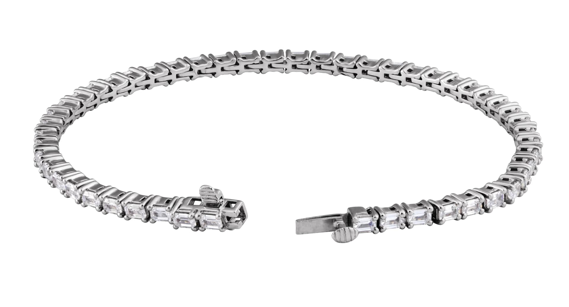 Lab-Grown Diamond Line Bracelet, view 3