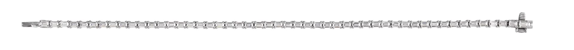 Lab-Grown Diamond Line Bracelet, view 4