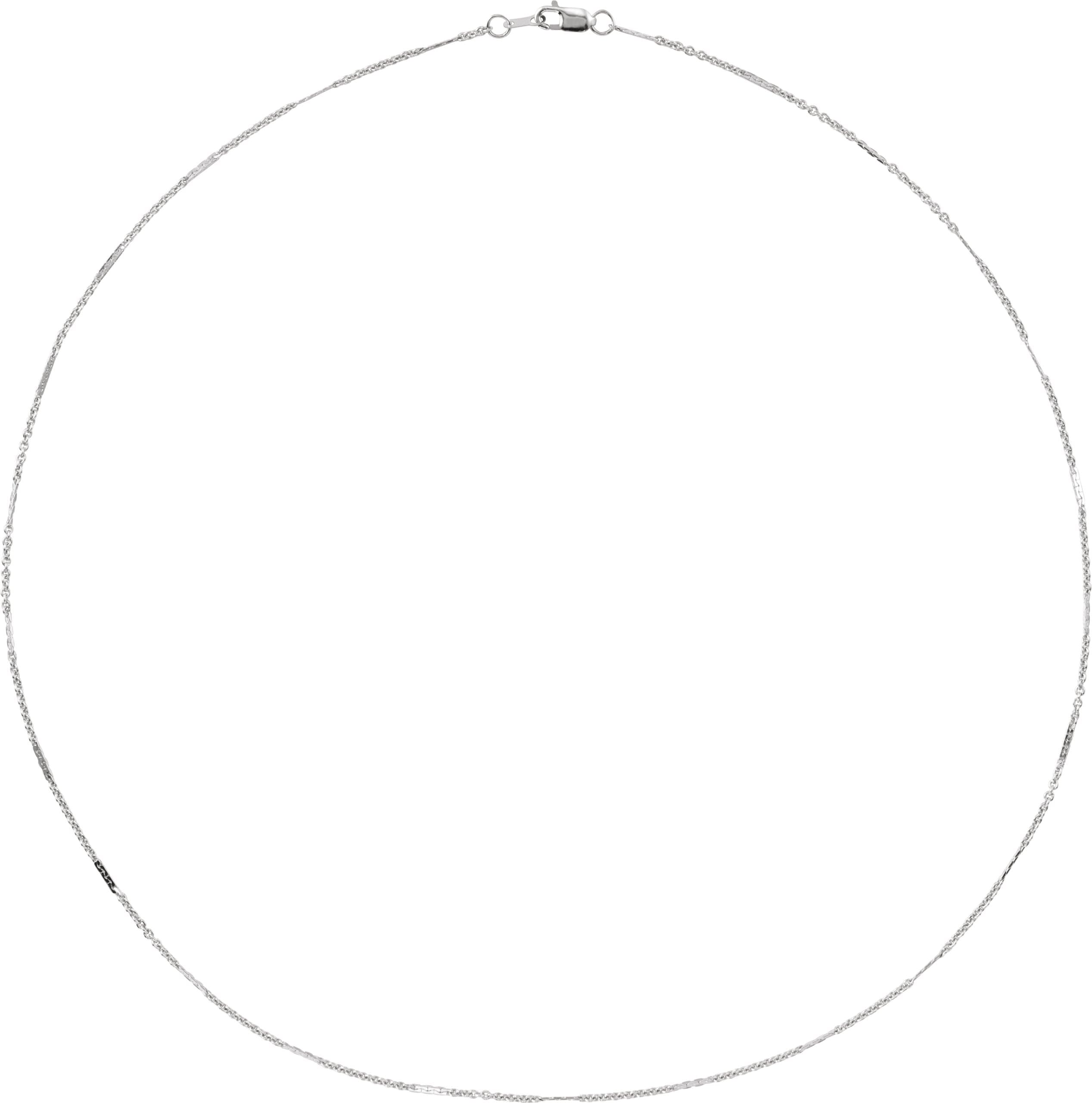 1.1 mm Dapped Cable Chain view 2