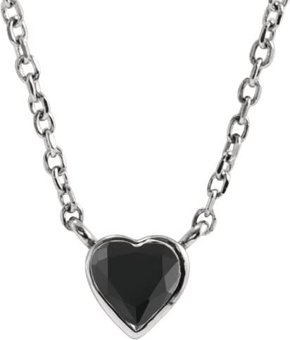 Heart Bezel-Set Necklace view 1