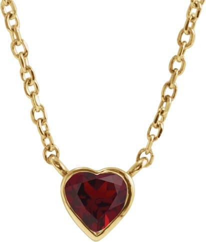 14K Rose Natural Black Onyx Bezel-Set 16-18 Necklace