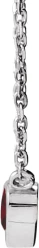 Heart Bezel-Set Necklace, view 3