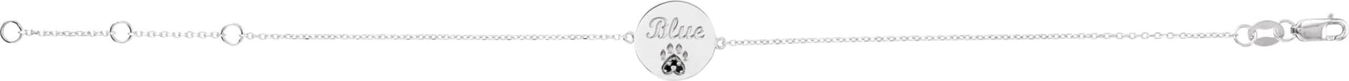 Engravable Paw Print Bracelet view 2