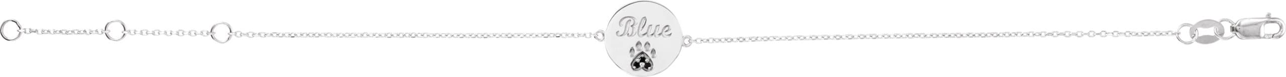 Engravable Paw Print Bracelet view 2