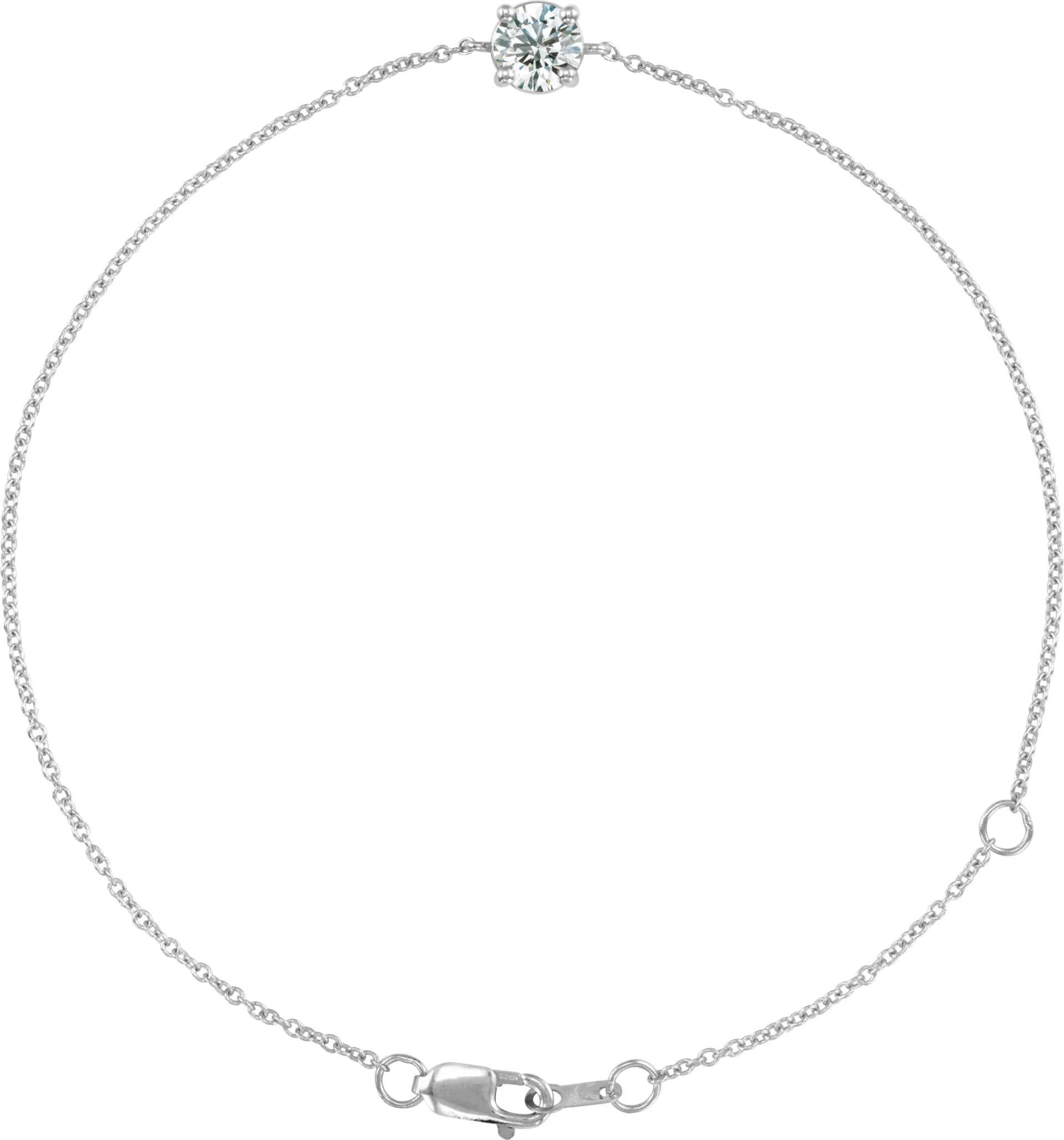 Solitaire Link Bracelet, view 2
