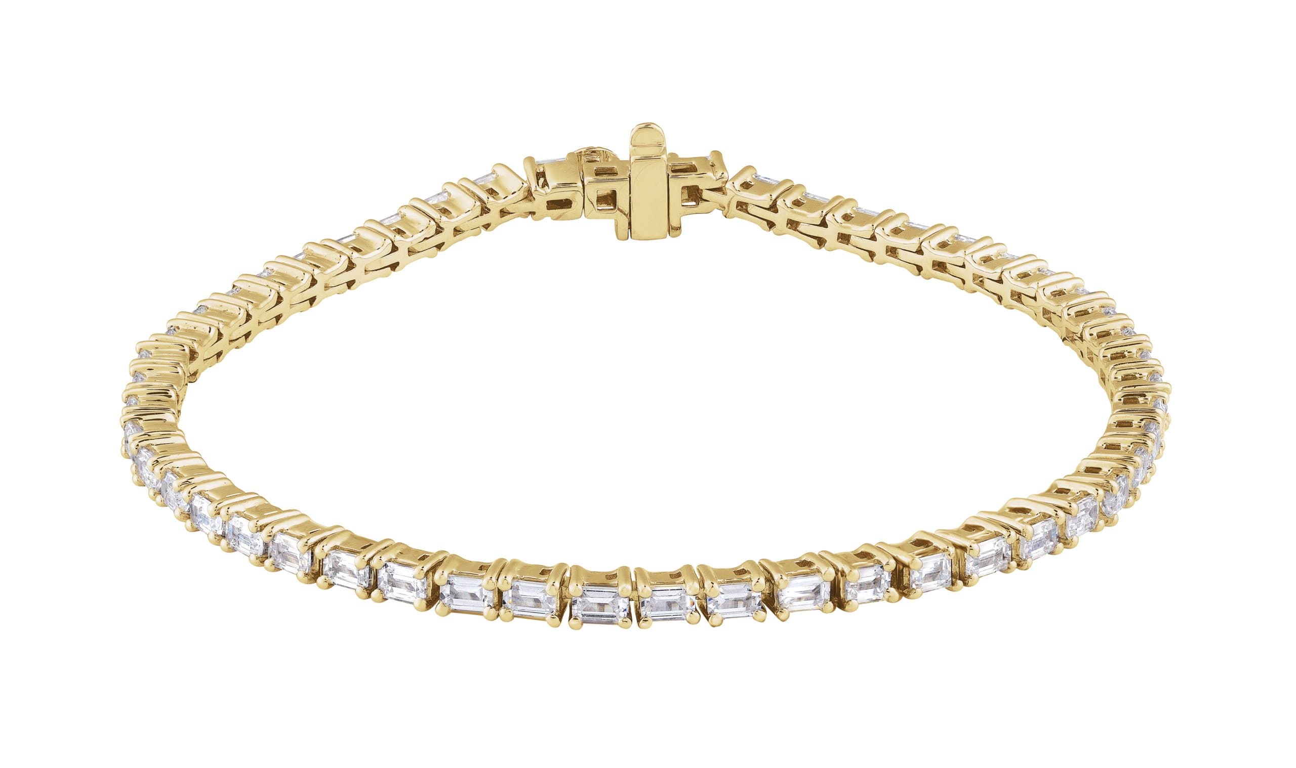 14K Rose 5 CTW Lab-Grown Diamond Line 7" Bracelet
