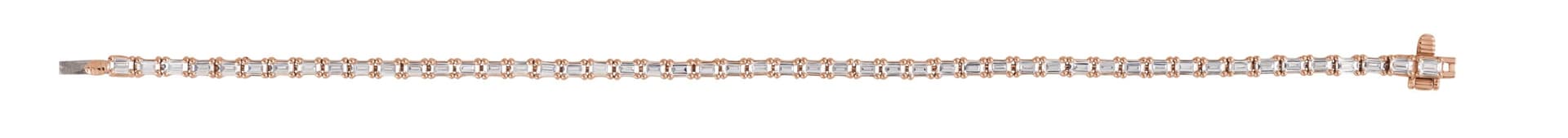Lab-Grown Diamond Line Bracelet view 3