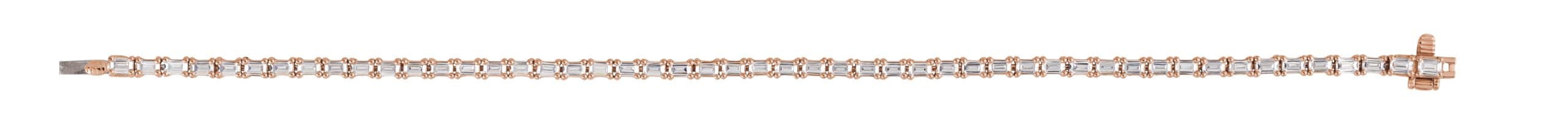 Lab-Grown Diamond Line Bracelet view 3