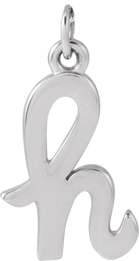 14K Rose Gold Petite Initial A Pendant
