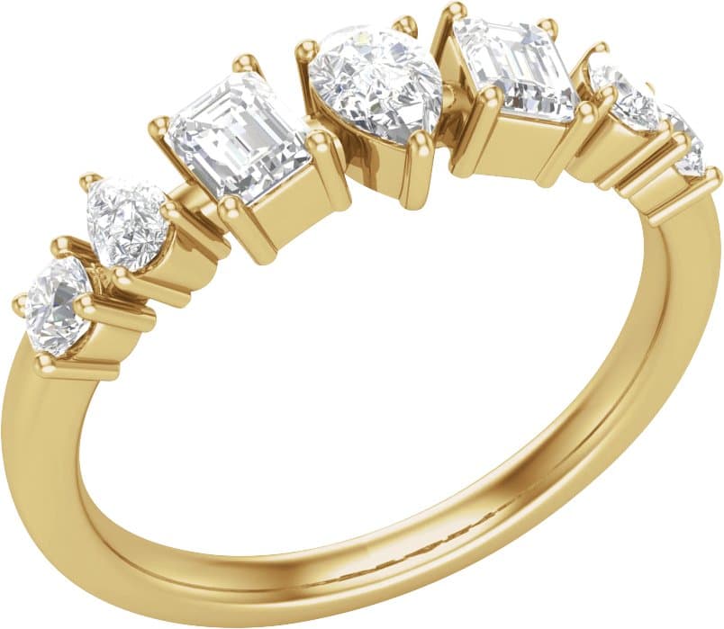 14K Rose 9/10 CTW Lab-Grown Diamond Anniversary Band
