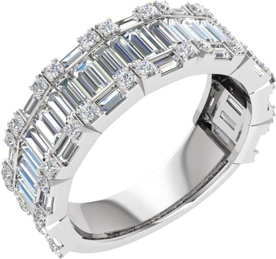 14K Rose 2 CTW Lab-Grown Diamond Anniversary Band