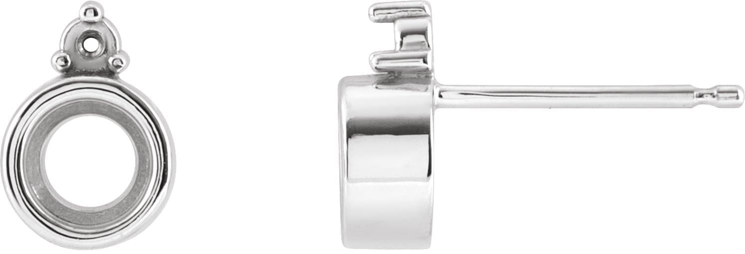 14K Yellow Gold 4 mm 1/2 CTW Natural Diamond Earrings