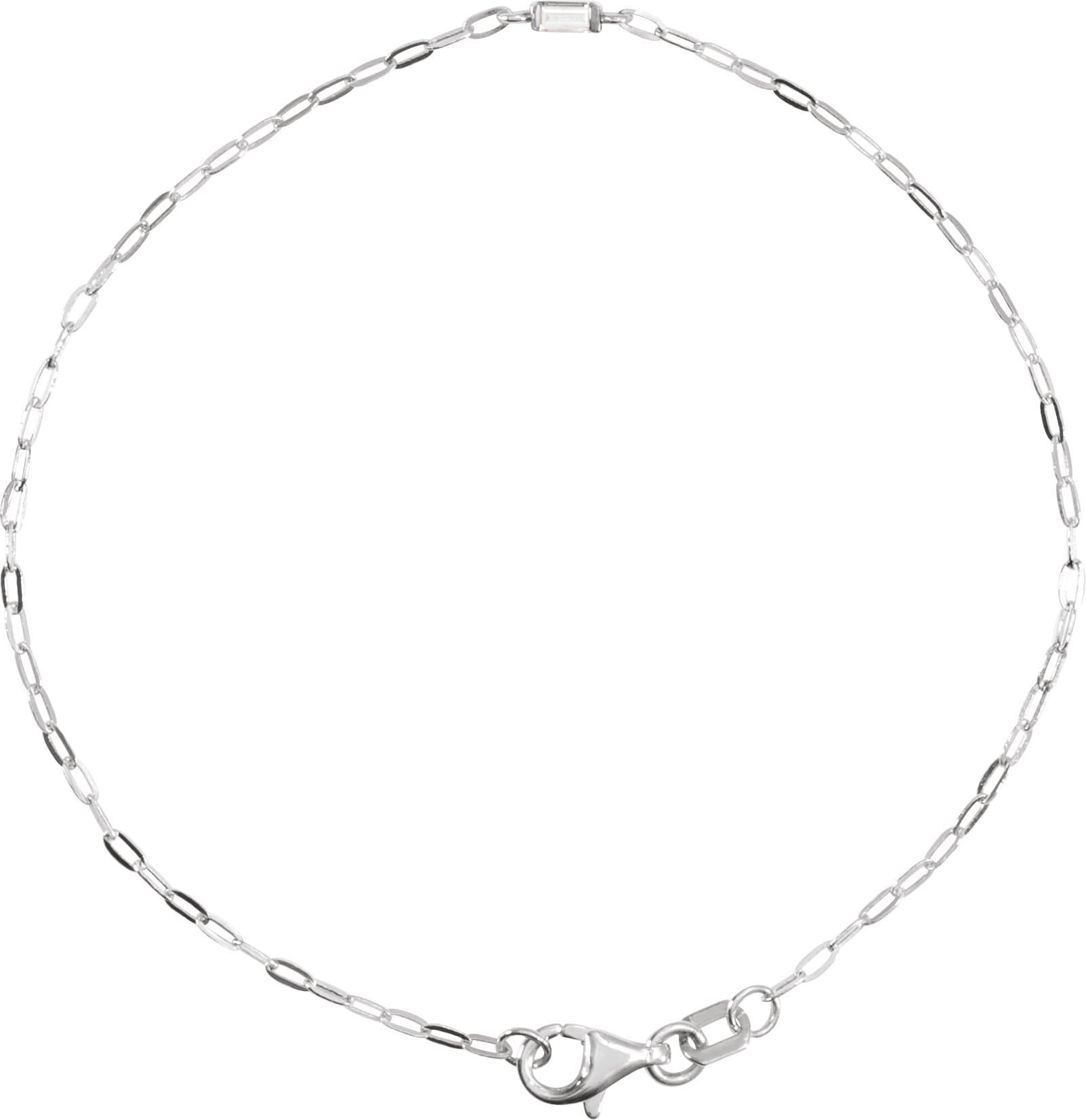 14K Rose .06 CT Natural Diamond 7" Bracelet