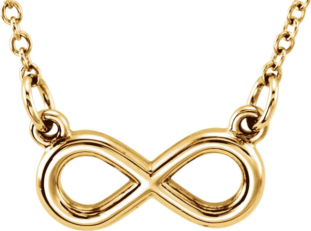 18K Yellow Vermeil Tiny Posh® Infinity-Inspired 16-18 Necklace