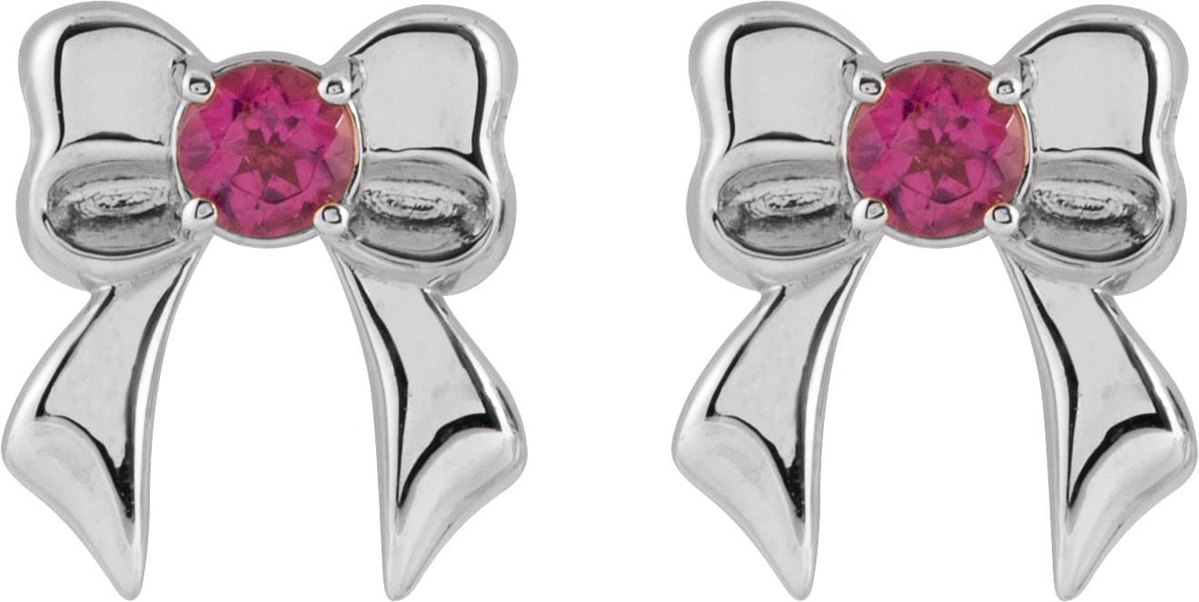Bow Stud Earrings view 2
