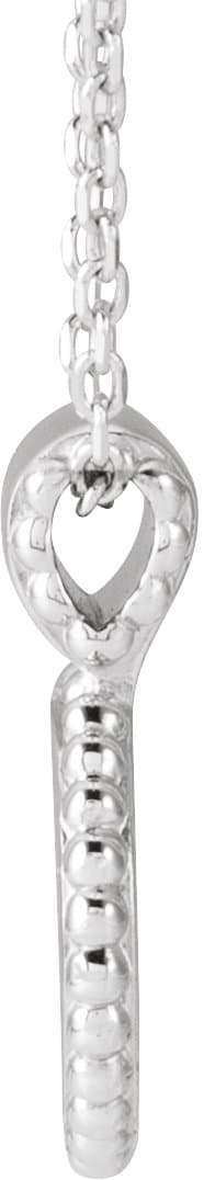 Engravable Beaded Disc Necklace or Pendant view 2