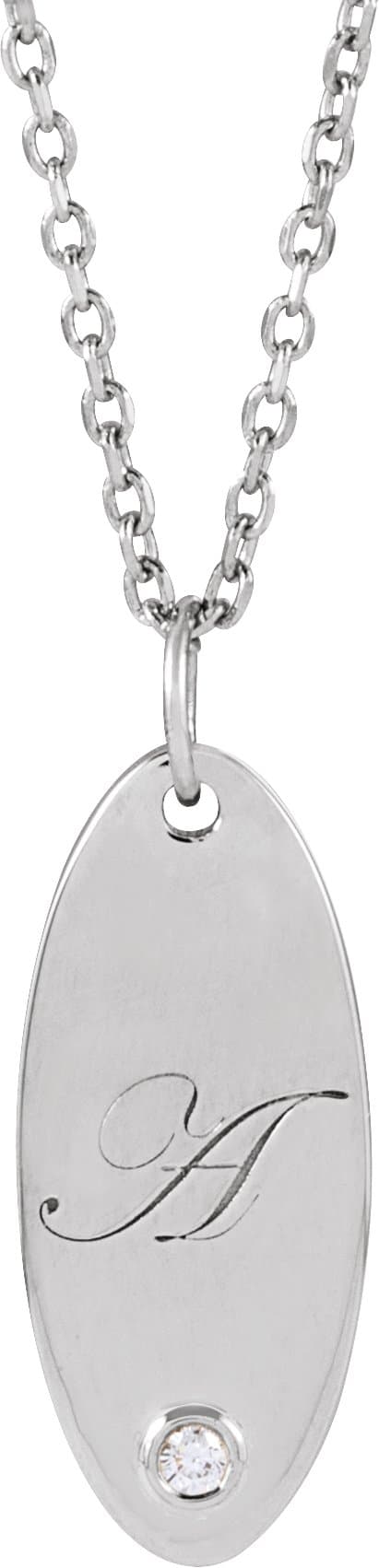 Engravable Accented Necklace or Pendant view 3