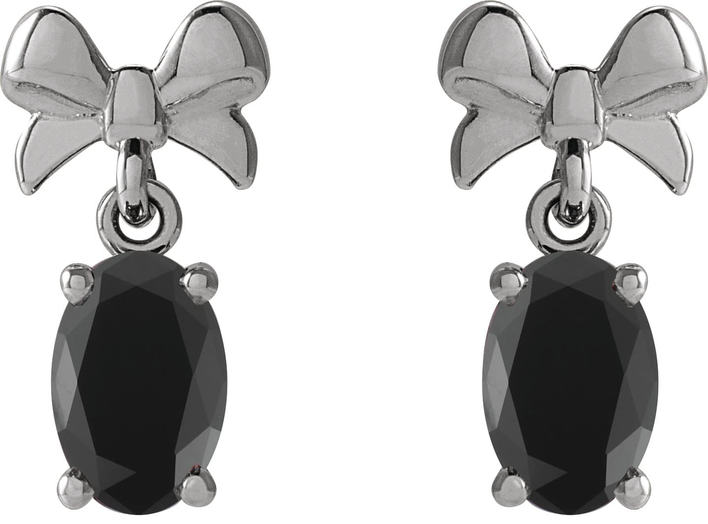 Solitaire Bow Earrings view 2