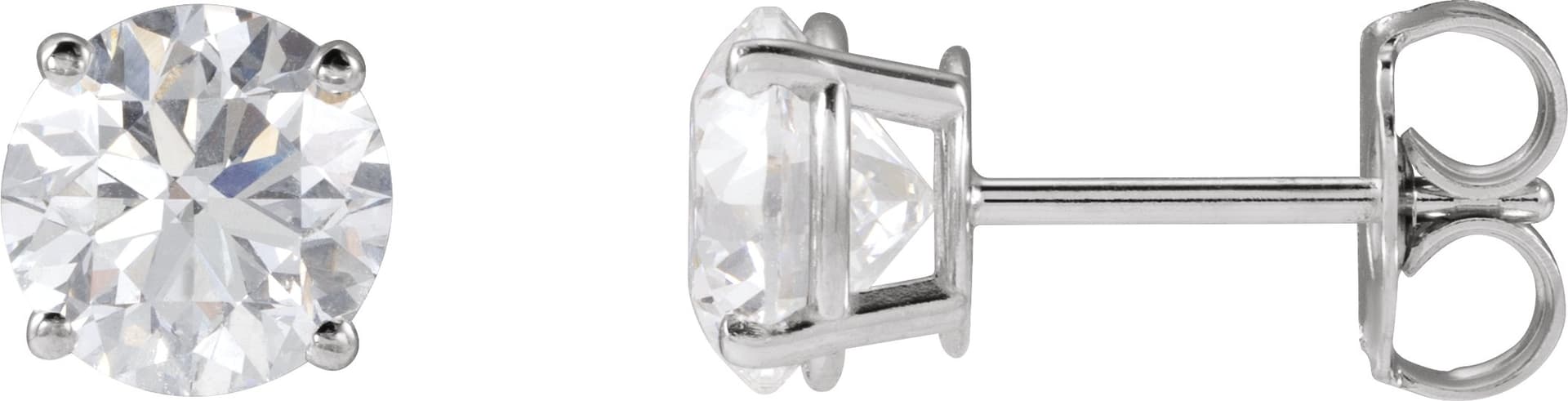 14K Rose 1 1/2 CTW Natural Diamond Earrings