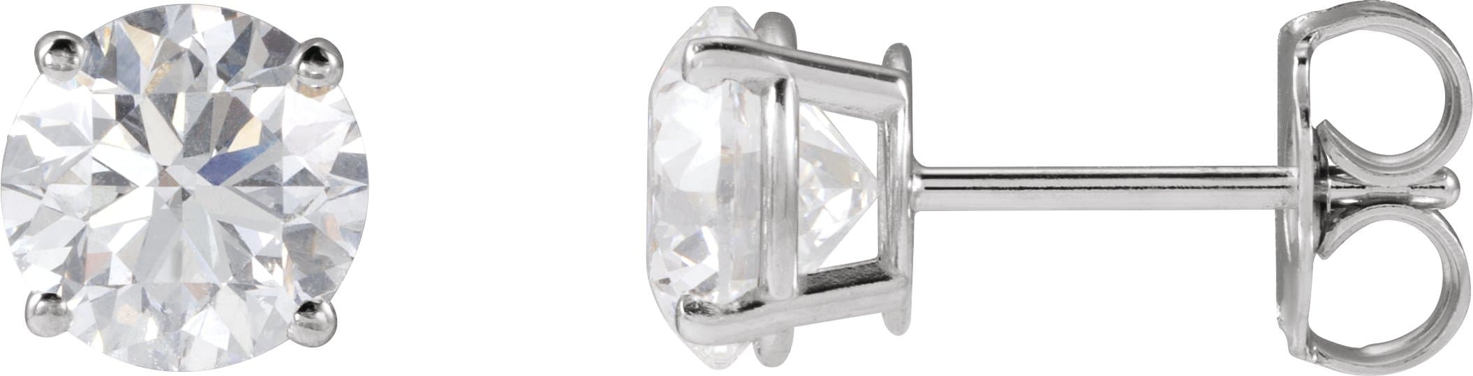 14K Rose 1 1/2 CTW Natural Diamond Earrings