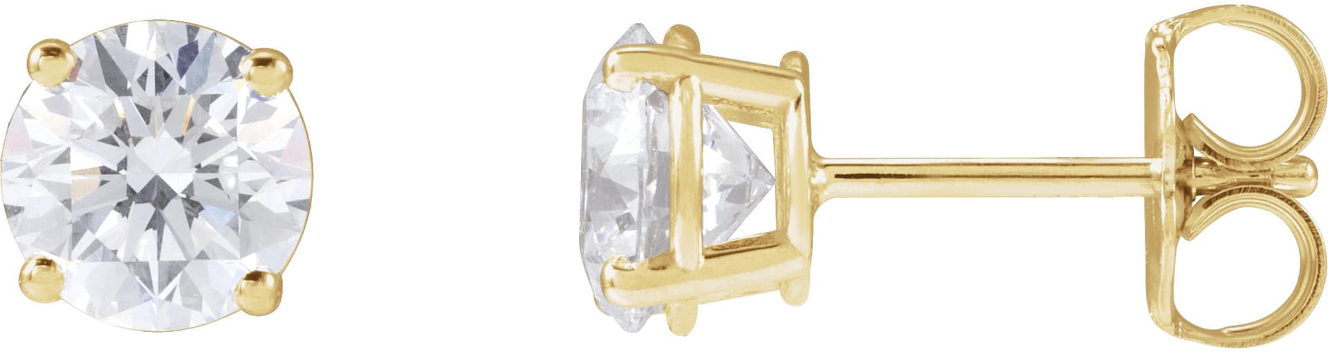 14K Rose 1 1/2 CTW Lab-Grown Diamond Earrings