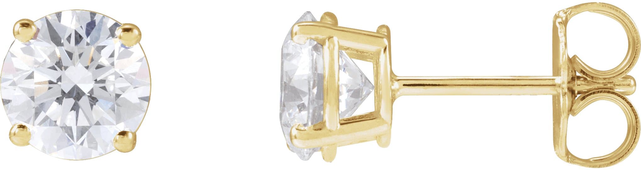 14K Rose 1 1/2 CTW Lab-Grown Diamond Earrings