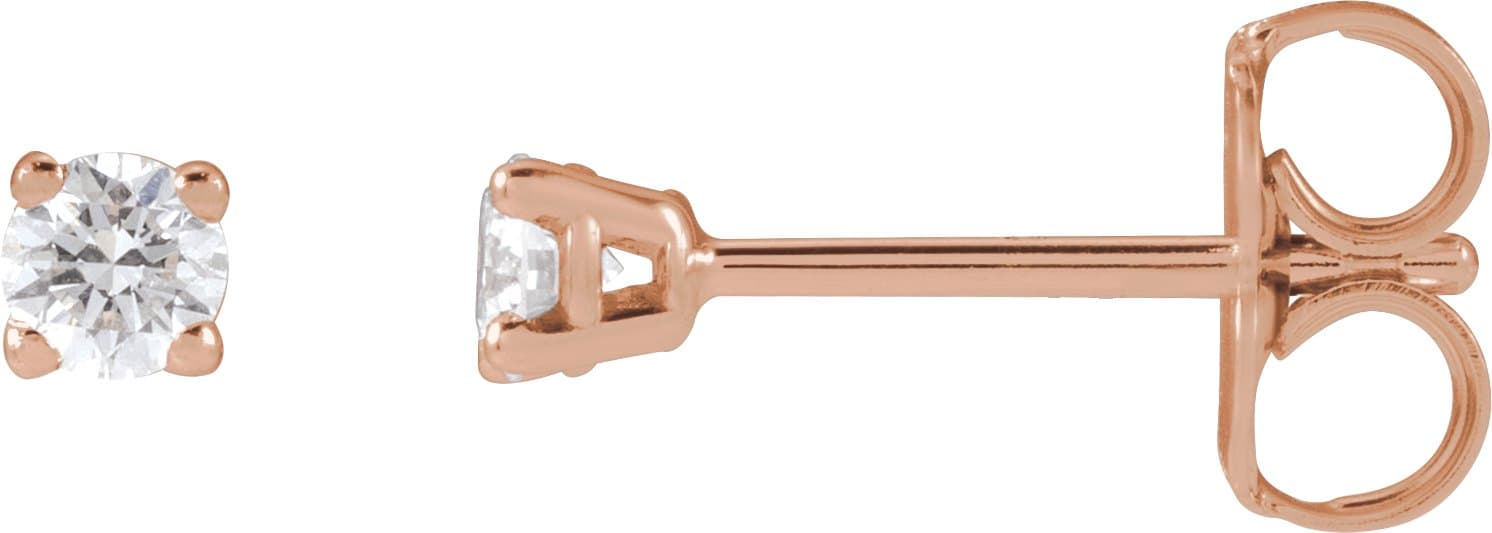 14K Rose 1 1/2 CTW Lab-Grown Diamond Earrings