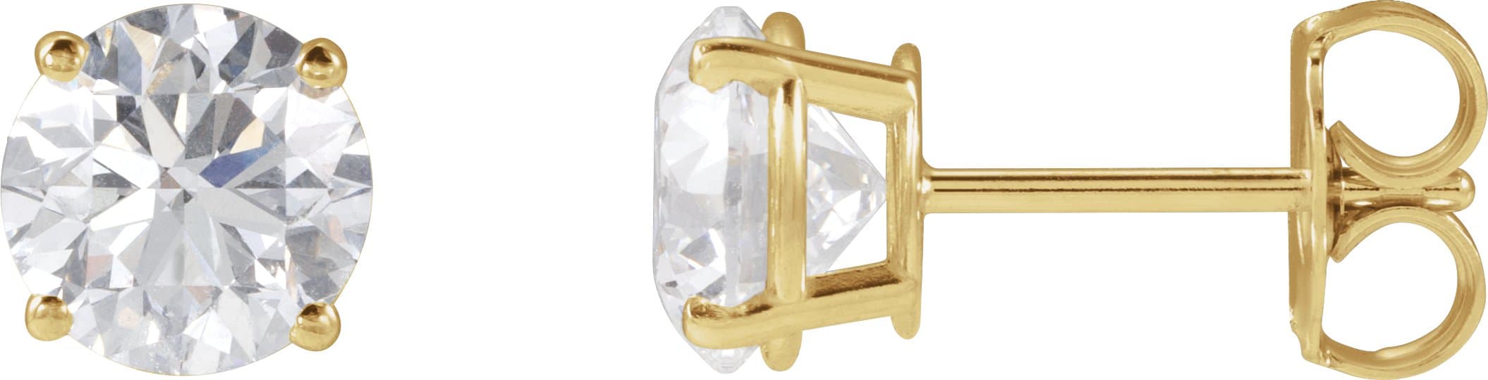 14K Rose Gold 1 1/2 CTW Lab-Grown Diamond Earrings
