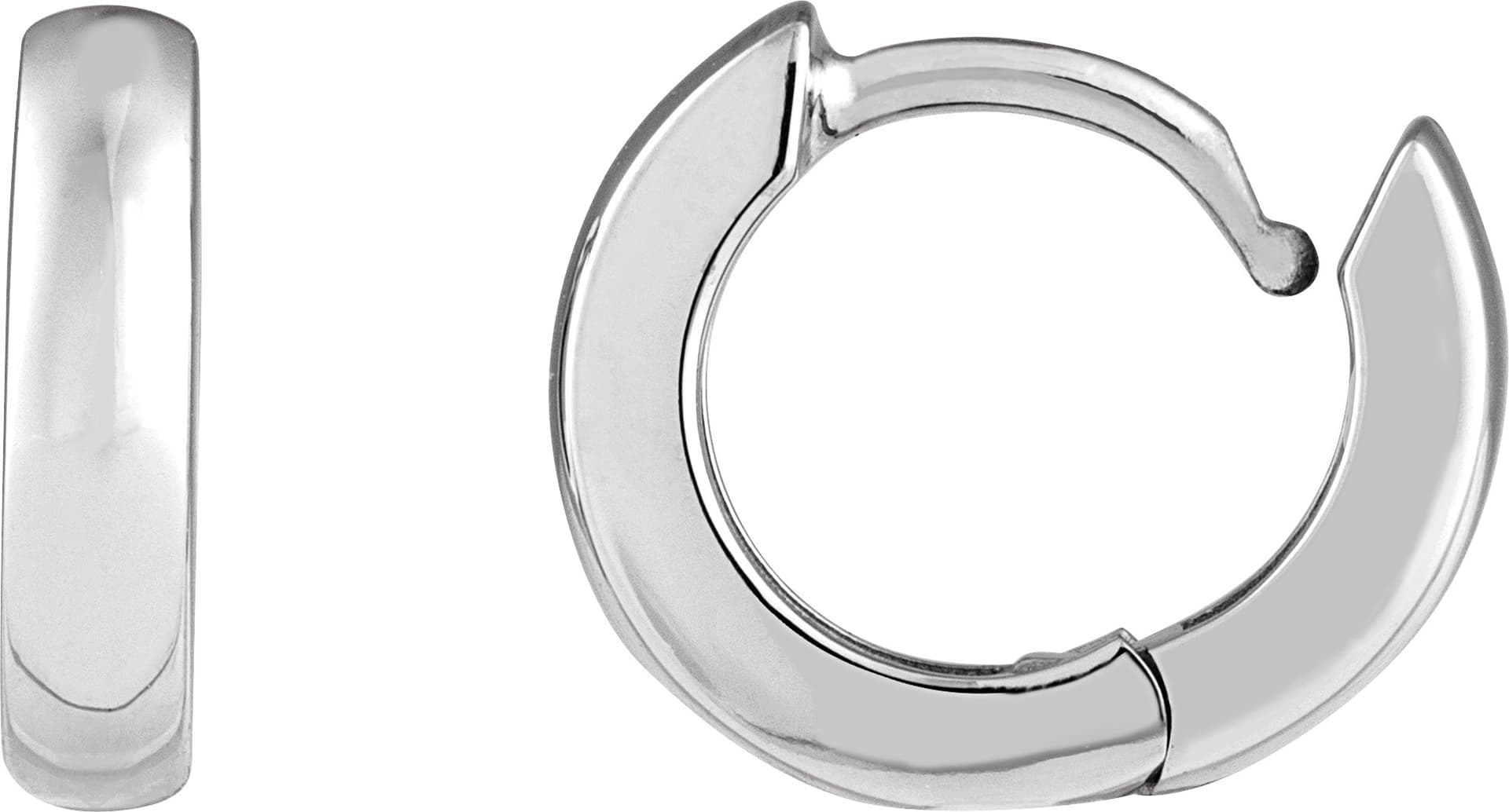 Hinged Hoop Earrings view 3
