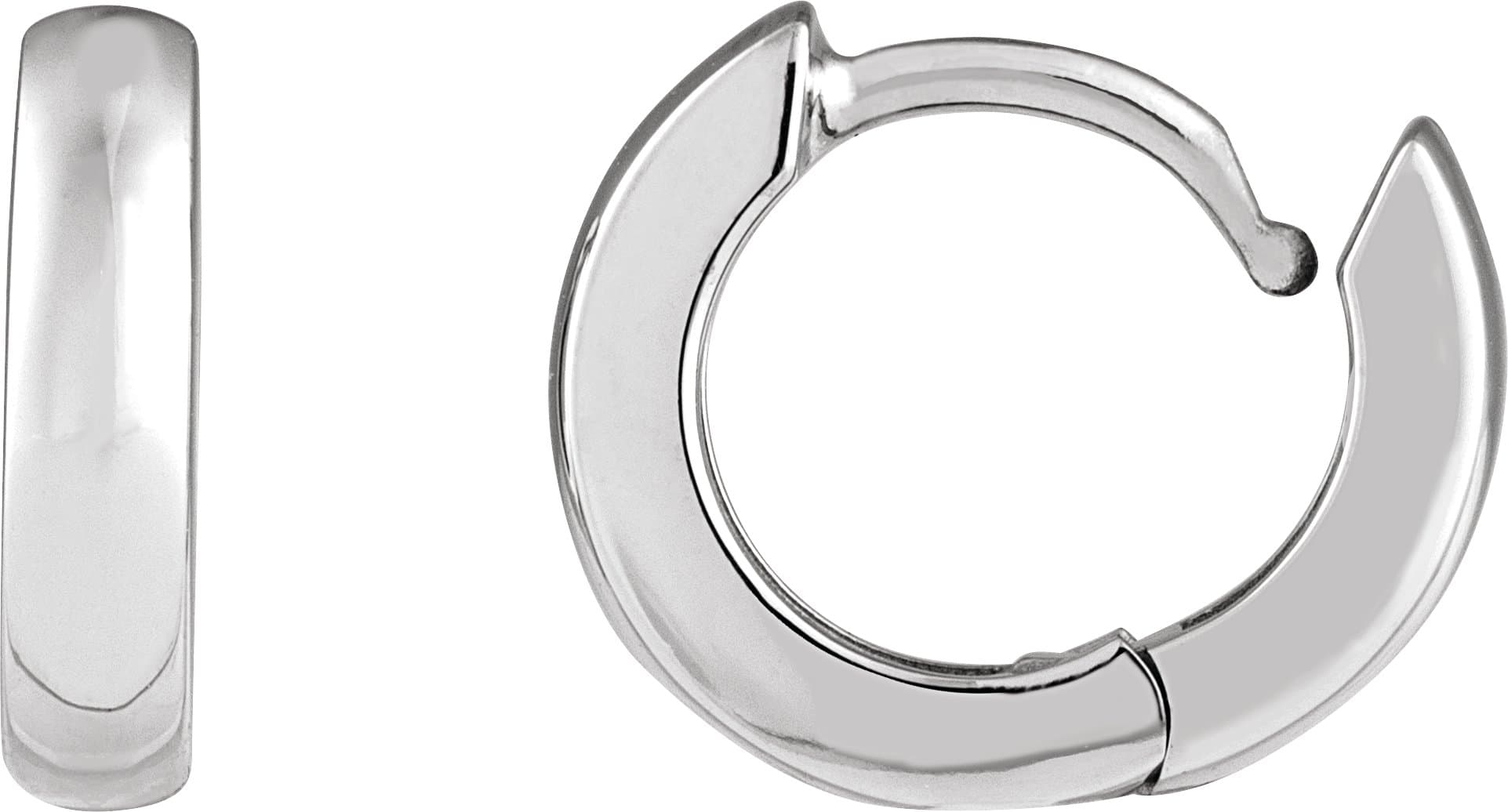 Hinged Hoop Earrings view 3