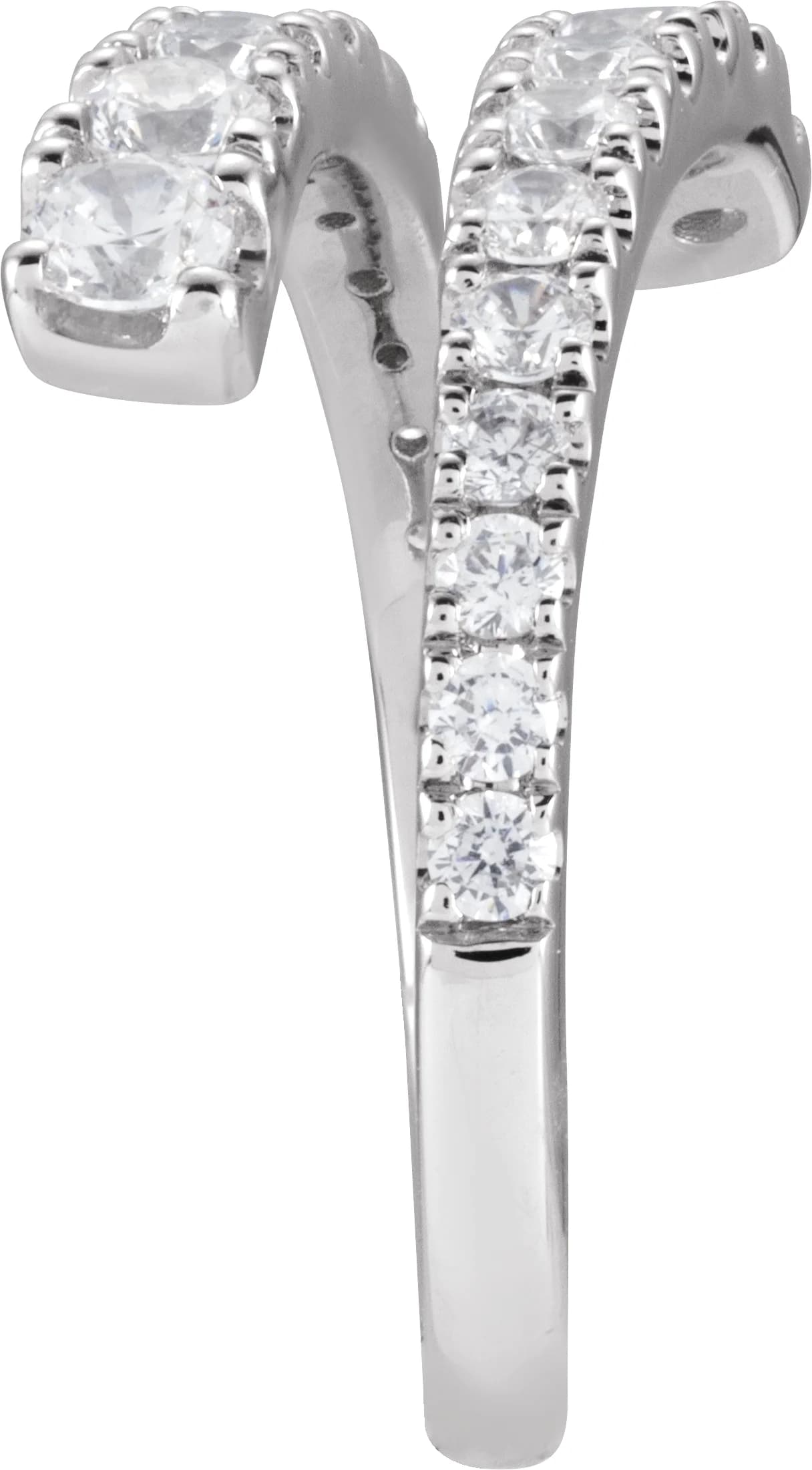 Lab-Grown Diamond Bypass Ring, view 4