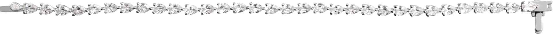 Lab-Grown Diamond Line Bracelet, view 4
