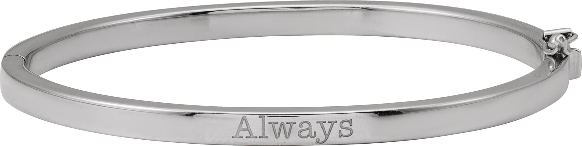 Engravable Hinged Bangle Bracelet view 3