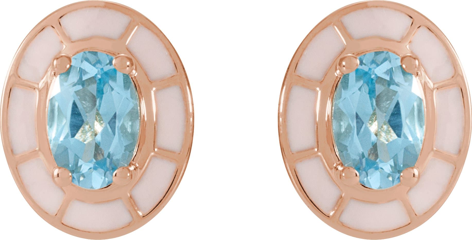 Solitaire Stud Earrings view 2