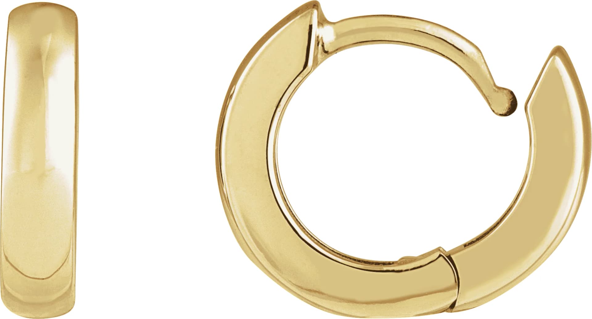 Hinged Hoop Earrings, view 4
