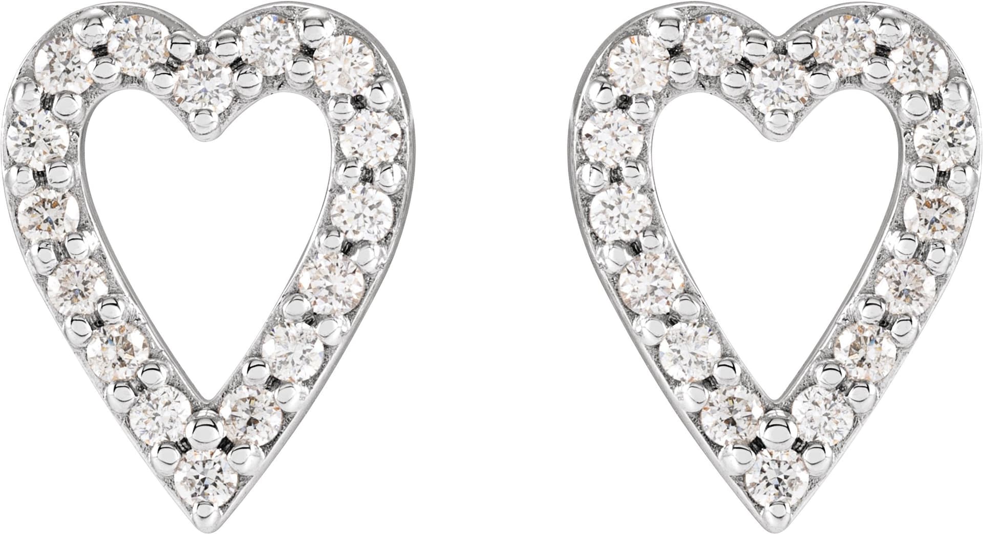 Accented Heart Earrings view 2