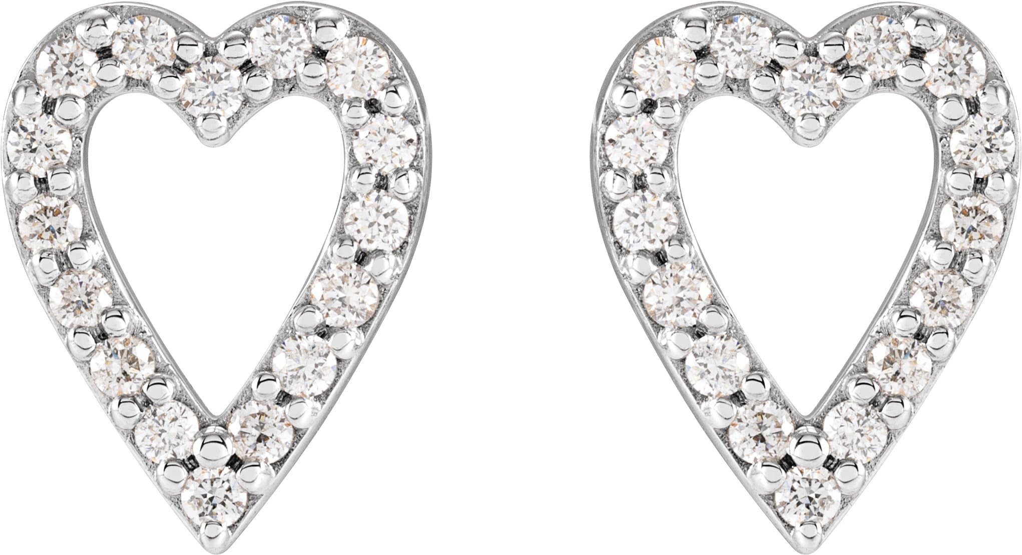 Accented Heart Earrings view 2
