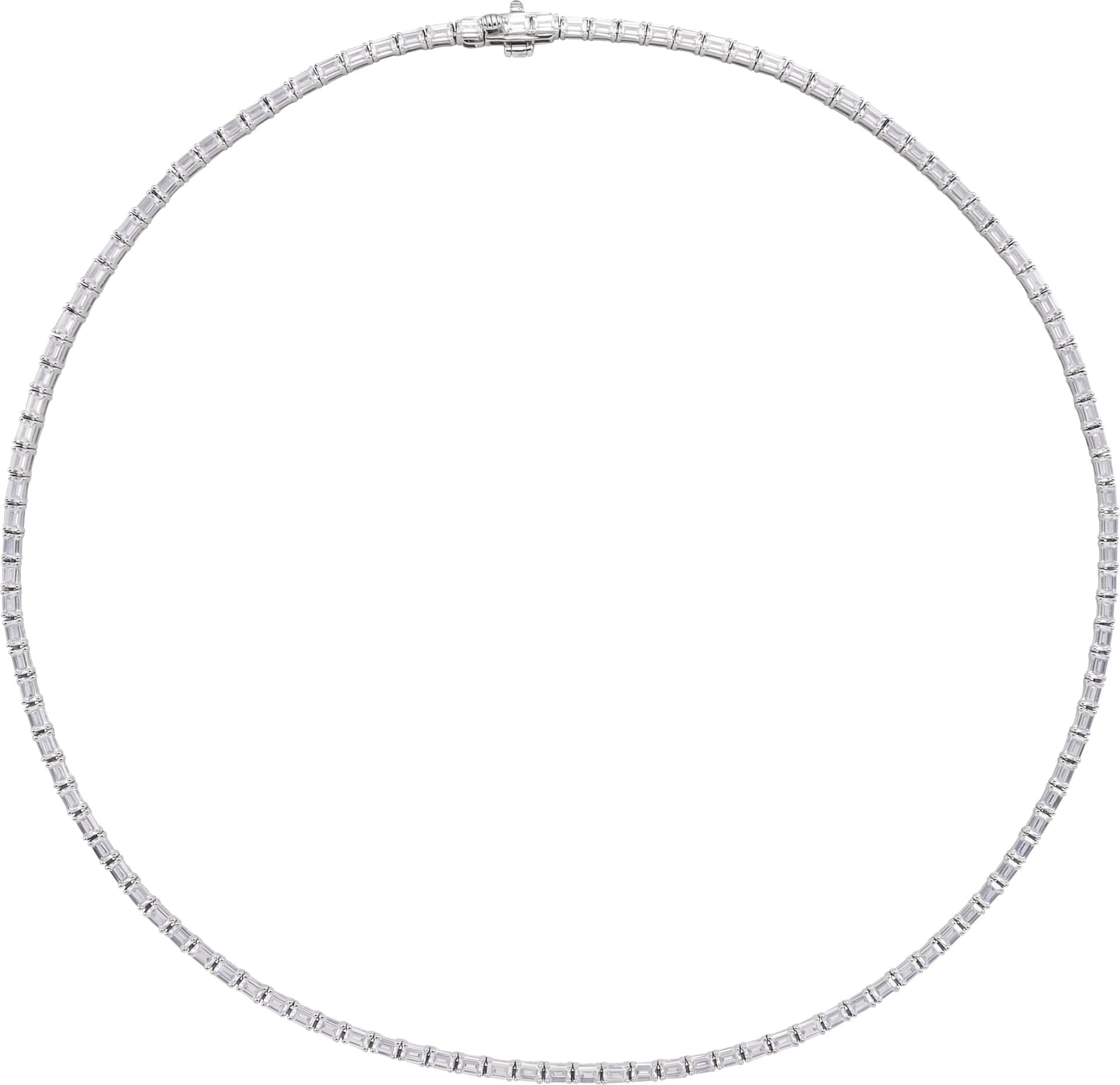 14K Rose 11 3/4 CTW Lab-Grown Diamond Line 16 Necklace