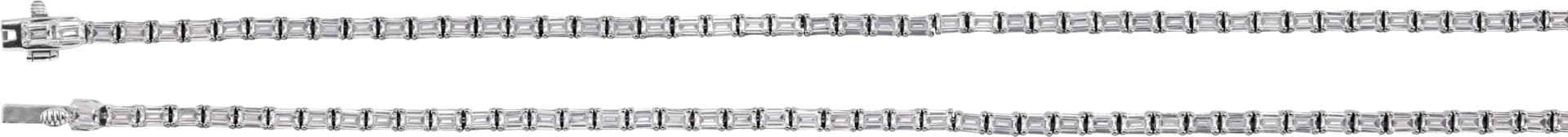 Lab-Grown Diamond Line Necklace, view 3