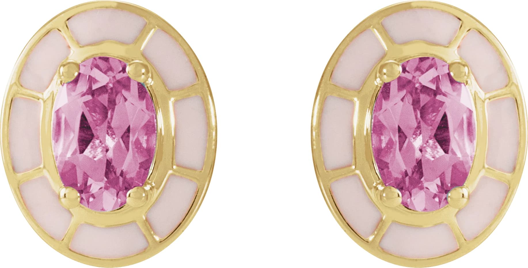Solitaire Stud Earrings — view 3