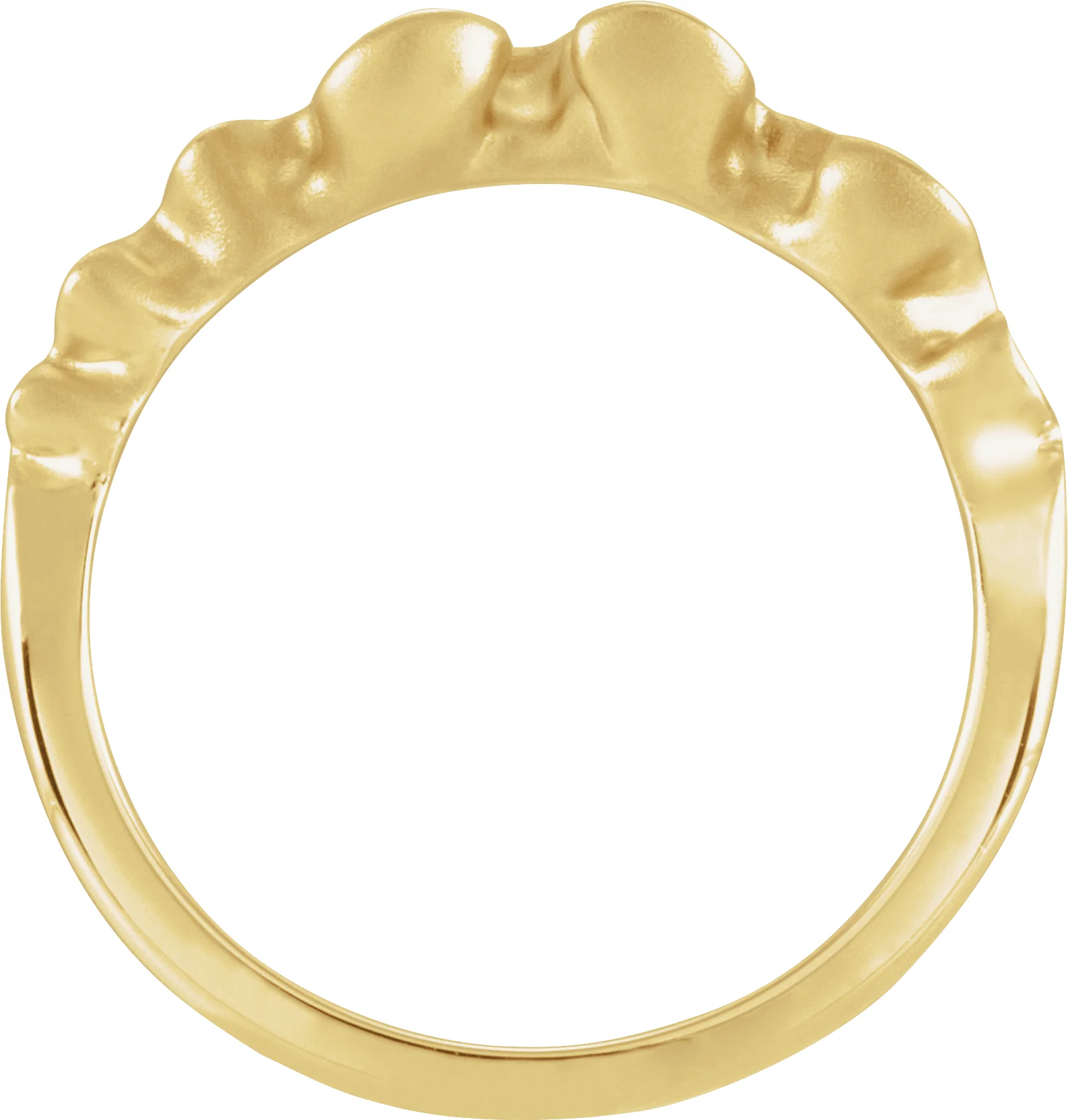 Ribbon Stackable Ring, view 3