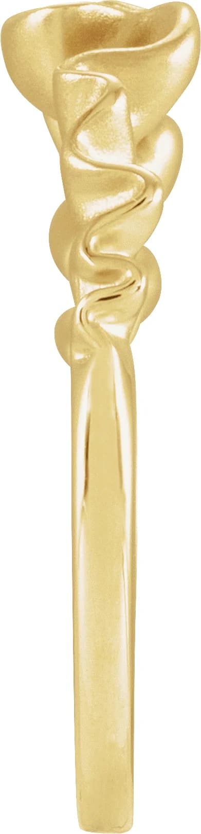 Ribbon Stackable Ring, view 4