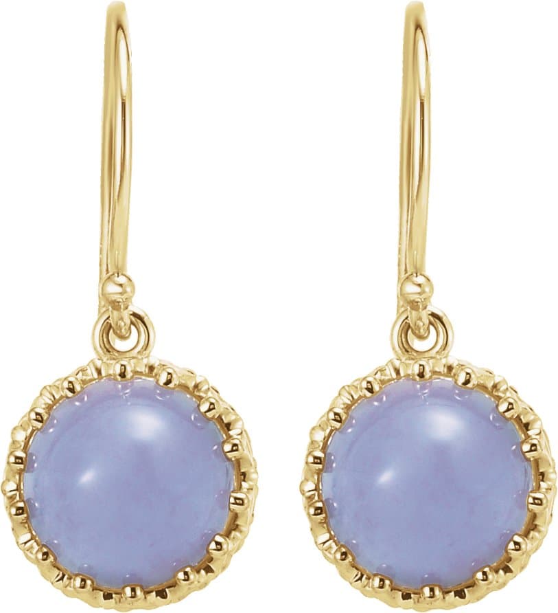 Cabochon Crown Earrings view 2