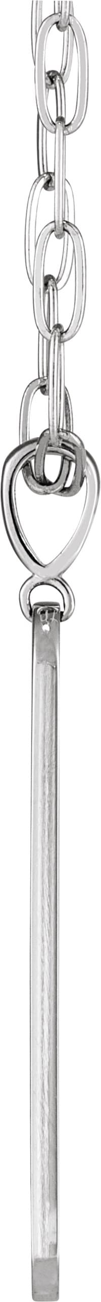 Engravable Accented Bar Necklace or Charm/Pendant view 2