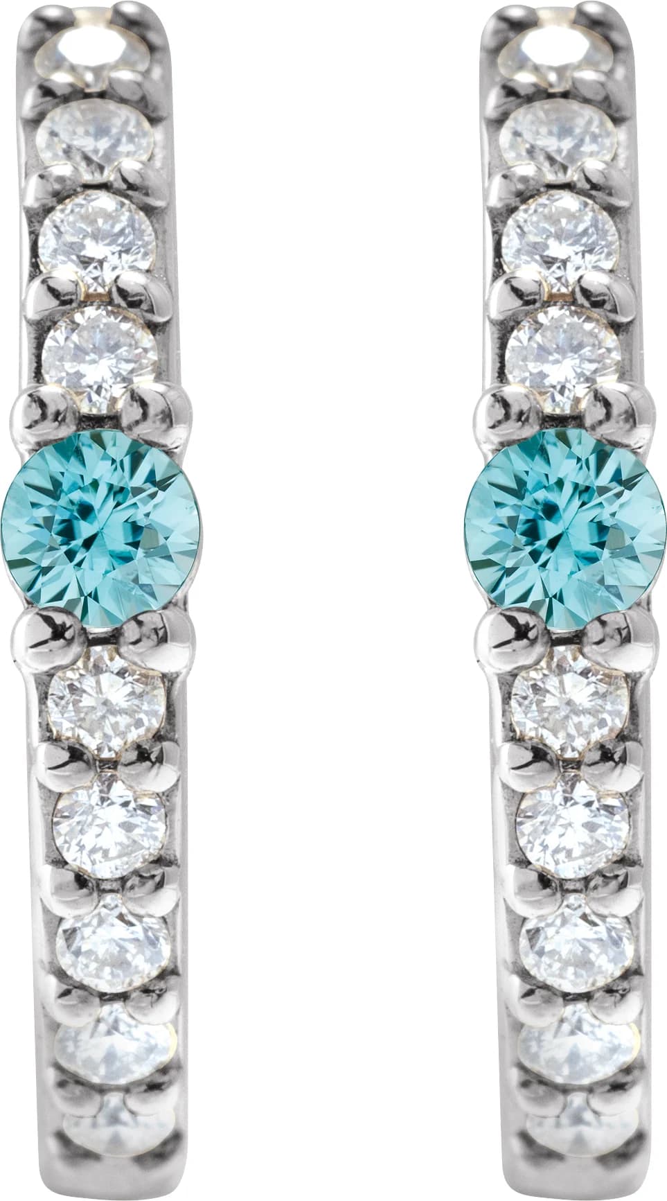 Accented Hoop Earrings, view 3