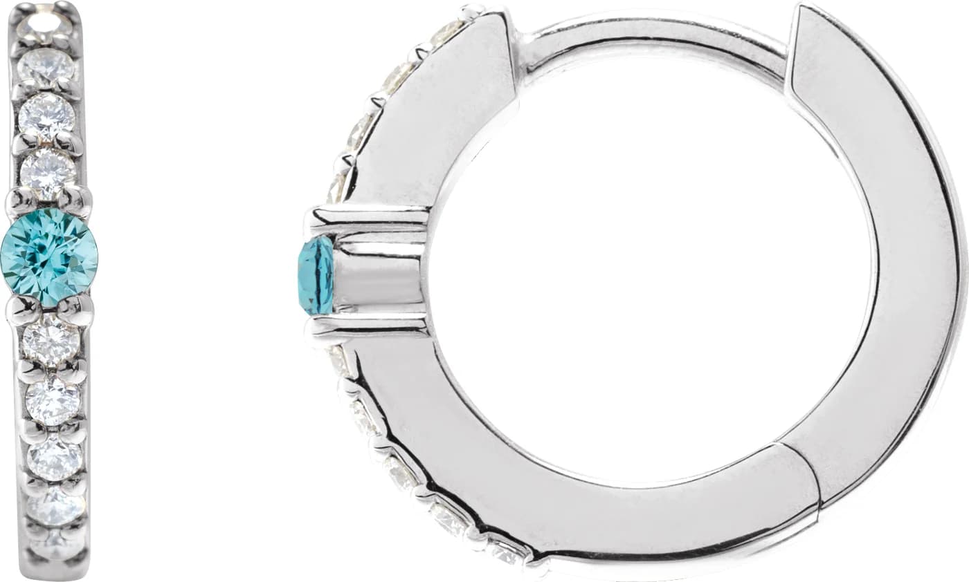 Accented Hoop Earrings, view 2