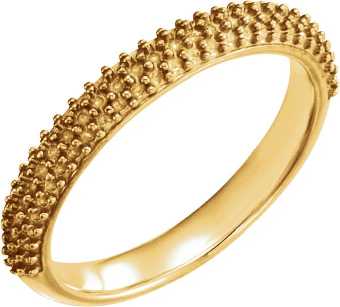 10K Rose Gold Band Mounting
