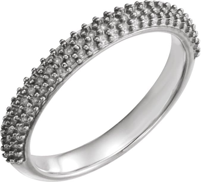 10K Rose Gold Band Mounting