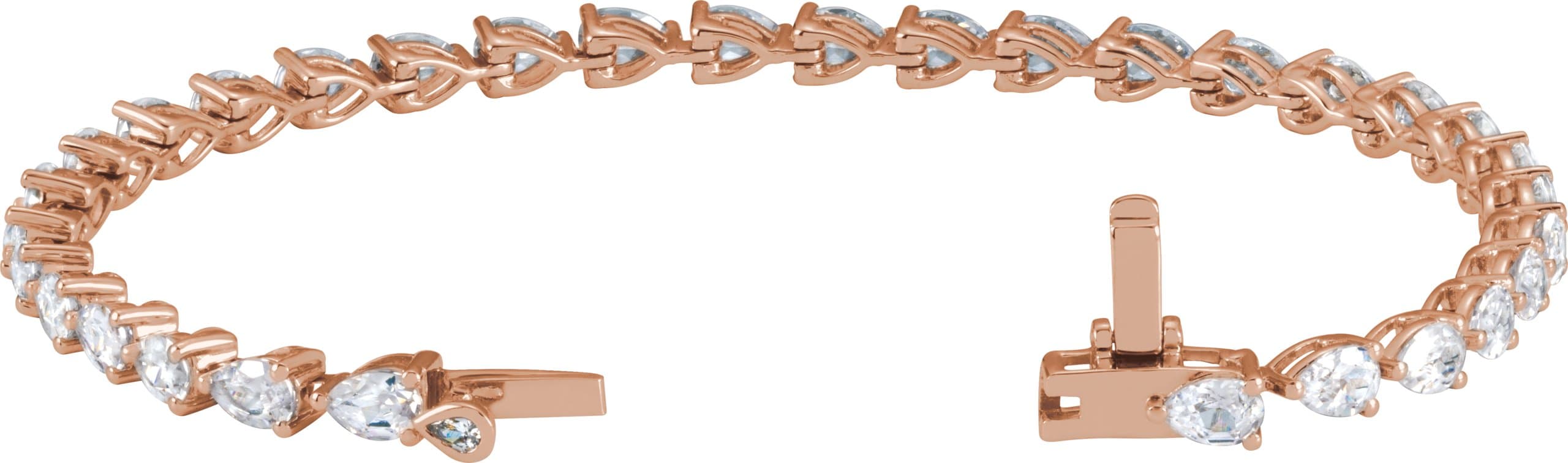 Lab-Grown Diamond Line Bracelet view 2